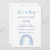 Het is een jongen regenboog uitnodiging (Voorkant / Achterkant)