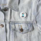 Het is een jongen ronde button 3,2 cm (In situ)