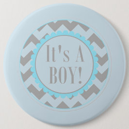 Het is een jongen ronde button 6,0 cm