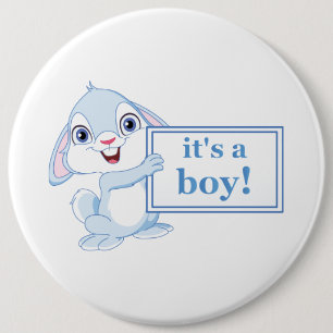 Het is een jongen ronde button 6,0 cm