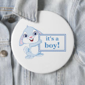 Het is een jongen ronde button 6,0 cm (In situ)