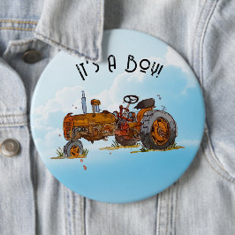 Het is een jongen! ronde button 6,0 cm