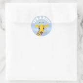 Het is een jongen ronde sticker (Tas)