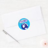 Het is een jongen ronde sticker (Envelop)