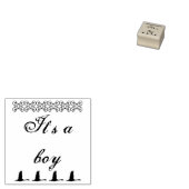 Het is een jongen rubber stempel (Gestempeld)