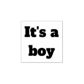 Het is een jongen rubber stempel (Afrduk)