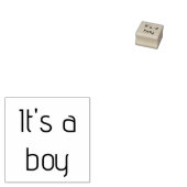 Het is een jongen rubber stempel (Gestempeld)