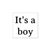 Het is een jongen rubber stempel (Afrduk)