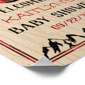 Het is een jongen! Rustic Play Lumberjack Baby sho Poster (Hoek)