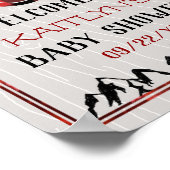 Het is een jongen! Rustic Play Lumberjack Baby sho Poster (Hoek)