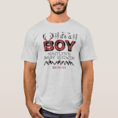 Het is een jongen! Rustic Play Lumberjack Baby sho T-shirt (Voorkant)