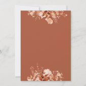 Het is een jongen rustieke Herfst bloemige brief B Kaart (Achterkant)