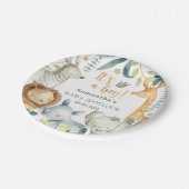 Het is een jongen! Safari Baby shower Bord (Gekanteld)