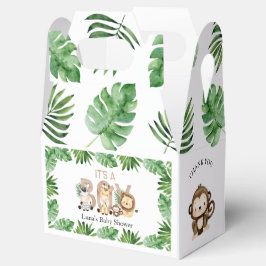 Het is een Jongen Safari Baby shower Favor Box Bedankdoosjes