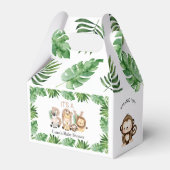 Het is een Jongen Safari Baby shower Favor Box Bedankdoosjes (Voorkant Zijde)