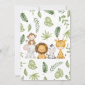 Het is een jongen Safari Baby Shower Kaart (Achterkant)