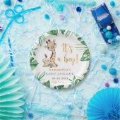 Het is een jongen! Safari Giraffe Baby shower Bord (Feest)
