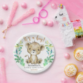 Het is een jongen! Safari Lion Baby shower Bord (Feest)