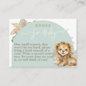 Het is een jongen Safari Theme Lion Baby shower bo Informatiekaartje (Voorkant)