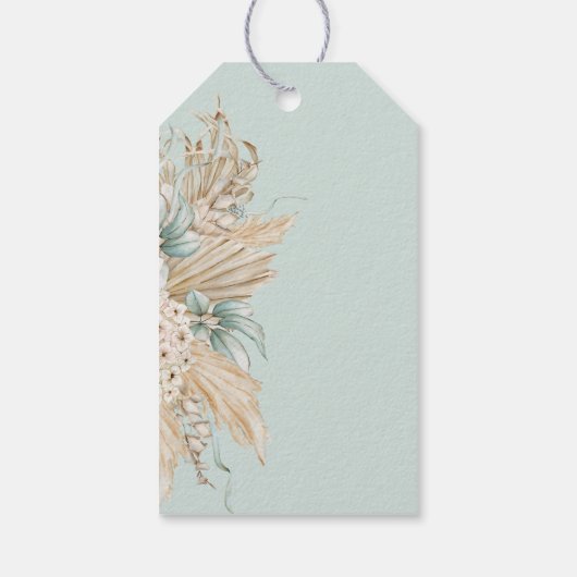 Het is een jongen Safari Theme Lion Baby shower Cadeaulabel (Achterkant)