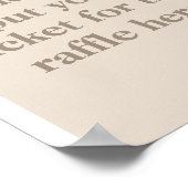 Het is een jongen Safari Theme Lion Baby shower Poster (Hoek)