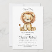 Het is een jongen Schattig Lion Cub Boy Baby showe Kaart (Voorkant)