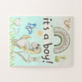 Het is een jongen schattige dinosaurussen Geslacht Legpuzzel (Horizontaal)