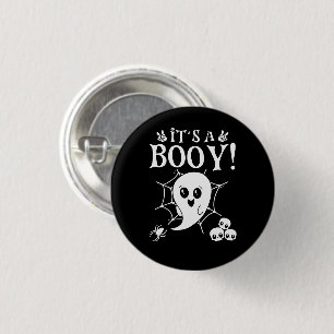 Het is een jongen, Schattigee Baby gender openbari Ronde Button 3,2 Cm