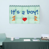 Het is een jongen! spandoek (Beurs)