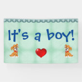 Het is een jongen! spandoek (Horizontaal)