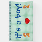 Het is een jongen! spandoek (Verticaal)