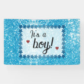 Het is een jongen! spandoek (Horizontaal)