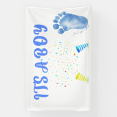 Het is een jongen spandoek (Verticaal)