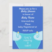 Het is een jongen: Sparen de Uitnodiging van het B (Voorkant)