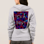 Het is een jongen! Sterren Hoodie (Achterkant)