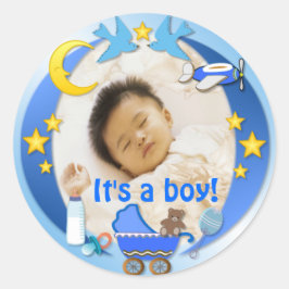 Het is een Jongen ~ Sticker / Sealer # 3