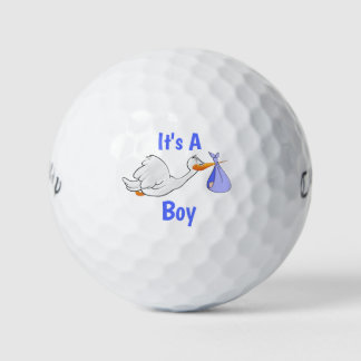 Het is een jongen Stork Golf Balls Golfballen