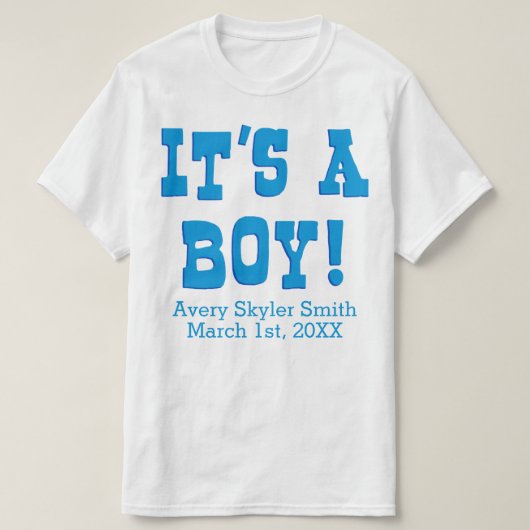 Het is een jongen t-shirt (Design voorkant)