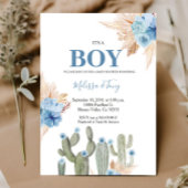 Het is een jongen Taco 'bout Love Blauwe Bloemen B Kaart