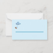 Het is een Jongen Teddy Bear en Balloons Notitiekaartje (Achterkant)