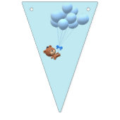 Het is een Jongen Teddy Bear en Balloons Vlaggetjes (Eerste vlag)