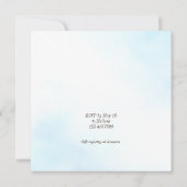 Het is een jongen teddy beer florale baby shower (Achterkant)