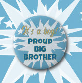 Het is een jongen! Trotse Big Brother Button