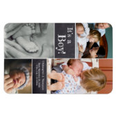 Het is een jongen! Tweede Baby voor multi-fotocoll Magneet (Horizontaal)