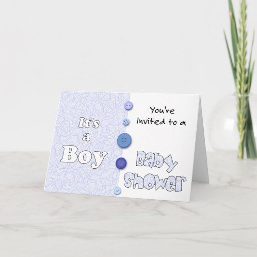 Het is een Jongen u aan een Baby shower wordt (Voorkant)