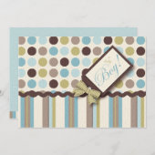 Het is een jongen! Uitnodiging (Voorkant / Achterkant)