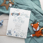 Het is een jongen Vliegtuig Waterverf Aankondiging