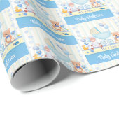 Het is een jongen! Voeg voor- of achternaam Schatt Cadeaupapier (Rol Hoek)