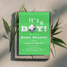 Het is een Jongen! Voetbal Baby Borrel