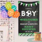 Het is een jongen! Voetbal Theme Baby shower Welko Spandoek